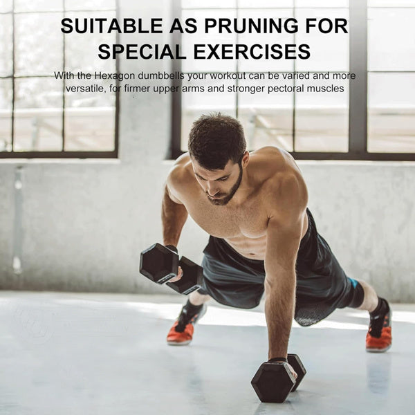 Adjustable 15 lb Rubber Dumbbells