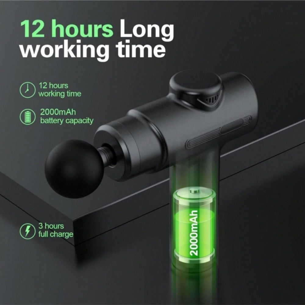Deep Tissue Massage Gun with 8 Heads