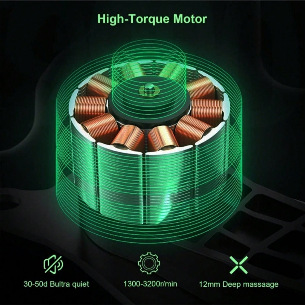 Deep Tissue Massage Gun with 8 Heads
