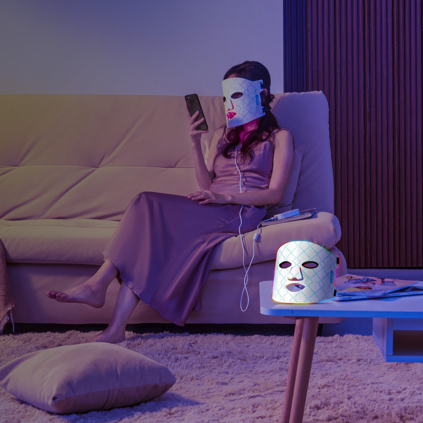 7-Color Red Light Therapy Face Mask