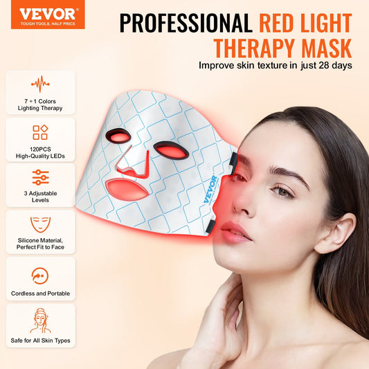 7-Color Red Light Therapy Face Mask